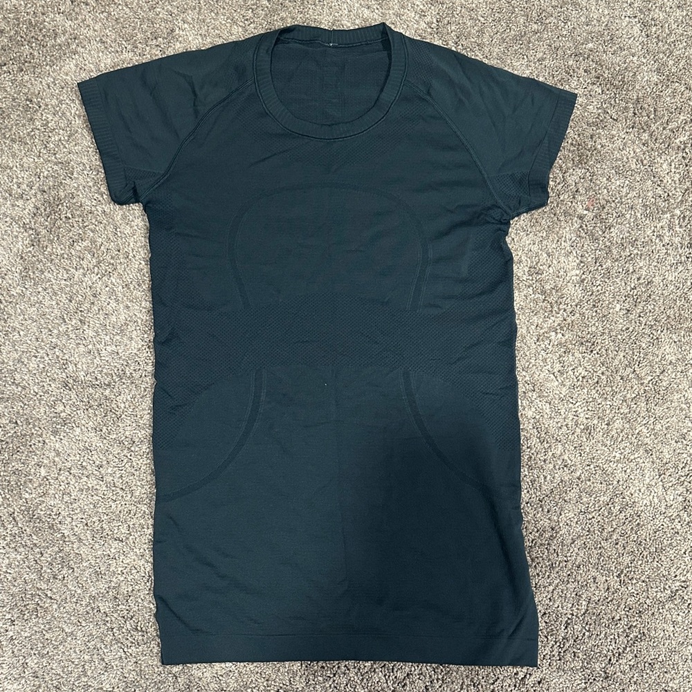 lululemon athletica Dark Teal Short Sleeve Tee